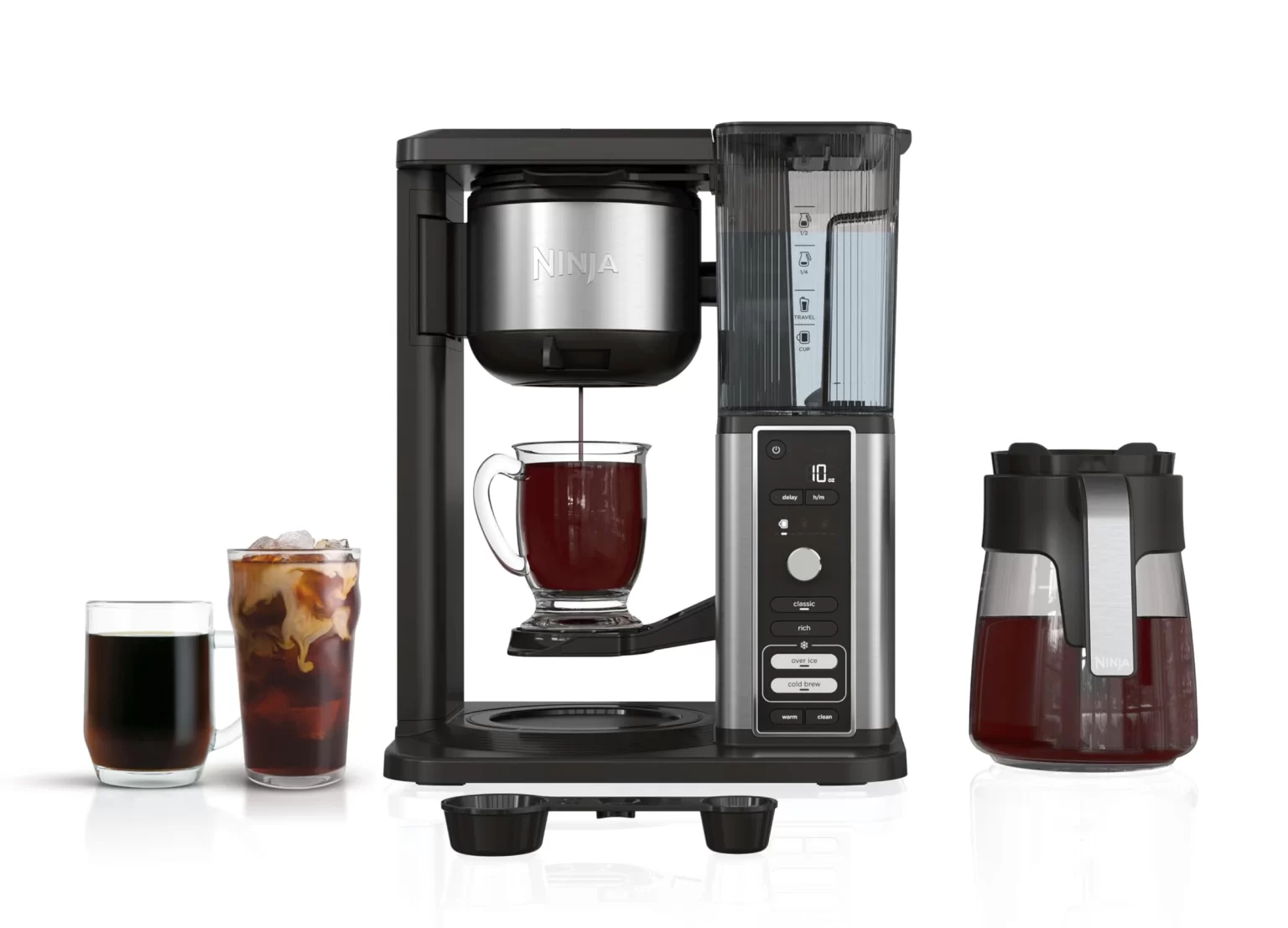 Ninja Hot & Iced XL Coffee Maker – Rapid Cold Brew & Customizable Brew Sizes