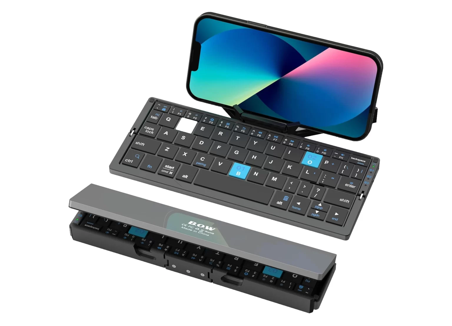 B.O.W Mini Foldable Bluetooth Keyboard – Compact & Portable