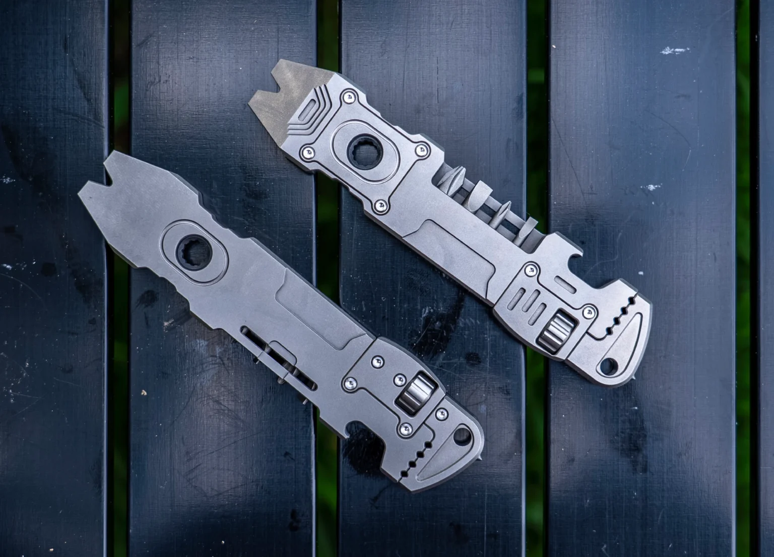 Titanium EDC 6-in-1 Multi-Tool Pry Bar & Wrench: Compact & Durable